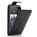 Купить Кожаный чехол флип для HTC Desire 500 черный на Apple-Land.ru
