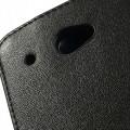 Кожаный чехол флип для HTC Desire 601 черный