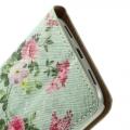 Кожаный чехол книжка для LG G2 mini Mint Flower Pattern
