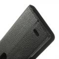 Кожаный чехол книжка для LG G3 s черный