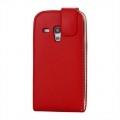 Купить Кожаный чехол для Samsung Galaxy S III mini красный на Apple-Land.ru