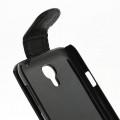 Кожаный чехол флип для Samsung Galaxy S4 mini черный