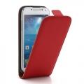 Купить Кожаный Flip чехол для Samsung Galaxy S4 mini красный на Apple-Land.ru