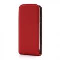 Купить Кожаный Flip чехол для Samsung Galaxy S4 mini красный на Apple-Land.ru