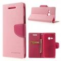 Купить Кожаный чехол книжка для HTC One mini 2 розовый на Apple-Land.ru
