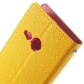 Кожаный чехол книжка для HTC One mini 2 Bubble Gum