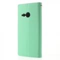 Купить Кожаный чехол книжка для HTC One mini 2 Mint/Dark Blue на Apple-Land.ru