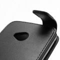 Кожаный чехол книжка для HTC One M7 черный