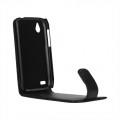 Купить Кожаный чехол раскладушка для HTC Desire X черный на Apple-Land.ru