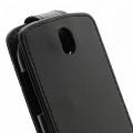 Кожаный чехол книжка для HTC One SV черный