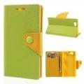 Купить Чехол книжка для Sony Xperia Z1 Compact Green/Yellow на Apple-Land.ru