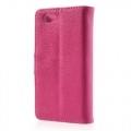 Купить Чехол книжка для Sony Xperia Z1 Compact розовый Lichee на Apple-Land.ru