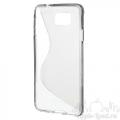 Купить Силиконовый чехол для Samsung Galaxy Alpha серый S-образный на Apple-Land.ru