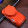 Флип чехол-книжка для Samsung Galaxy S4 Zoom оранжевый