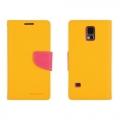Купить Чехол книжка для Samsung Galaxy S5 Goospery желтый и розовый на Apple-Land.ru