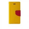 Чехол книжка для Samsung Galaxy S5 Goospery желтый и розовый