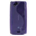 Купить Силиконовый чехол для Sony Ericsson Xperia Arc S фиолетовый на Apple-Land.ru