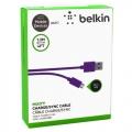 Купить Кабель micro USB фиолетовый 120cm Belkin провод для зарядки и синхронизации на Apple-Land.ru