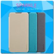 Блестящий Чехол Книжка Nillkin Sparkle из Жесткой Износоустойчивой Экокожи для Xiaomi Mi A3 Серый