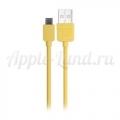 Купить Оригинальный Micro USB кабель REMAX желтый 1м на Apple-Land.ru