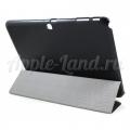 Купить Кожаный чехол-книжка для Samsung Galaxy Tab 4 10.1 DREAM черный на Apple-Land.ru