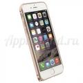 Купить Металлический Алюминий Бампер для iPhone 6 - золотой на Apple-Land.ru