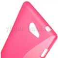 Силиконовый чехол для Sony Xperia M2 розовый S-Shape