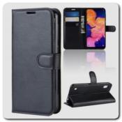 Купить Чехол Книжка Book Wallet с Визитницей и Кошельком для Samsung Galaxy A10 Черный на Apple-Land.ru