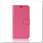 Чехол Книжка Book Wallet с Визитницей и Кошельком для Samsung Galaxy A40 Ярко-Розовый