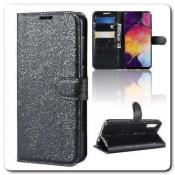 Купить Чехол Книжка Book Wallet с Визитницей и Кошельком для Samsung Galaxy A50 Черный на Apple-Land.ru