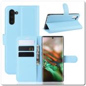 Купить Чехол Книжка Book Wallet с Визитницей и Кошельком для Samsung Galaxy Note 10 Синий на Apple-Land.ru