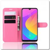 Чехол Книжка Book Wallet с Визитницей и Кошельком для Xiaomi Mi A3 Ярко-Розовый