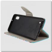 Купить Чехол Книжка Color Wallet с Магнитным Язычком для Samsung Galaxy A10 с Рисунком Милые Совы на Apple-Land.ru