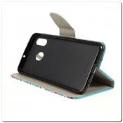 Купить Чехол Книжка Color Wallet с Магнитным Язычком для Samsung Galaxy A30 / Galaxy A20 с Рисунком Милые Совы на Apple-Land.ru