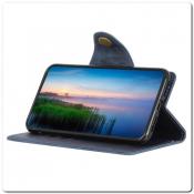 Купить Чехол Книжка Flip Wallet с Отделениями для Карт на Samsung Galaxy A70 Синий на Apple-Land.ru