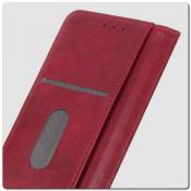 Чехол Книжка с Скрытыми Магнитами Авто Закрытие для Huawei Honor 9X Pro Красный