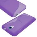 Силиконовый чехол для HTC Desire 620 фиолетовый
