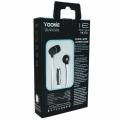 Купить Наушники гарнитура Yookie YK170 с микрофоном белые на Apple-Land.ru