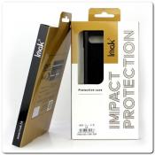 IMAK Ruiy PU Кожаный Чехол из Ударопрочного Пластика для Samsung Galaxy A80 - Черный