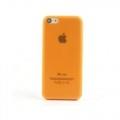 Ультратонкий пластиковый чехол для iPhone 5C Оранжевый