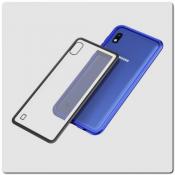 Купить Магнитный Металлический Бампер Чехол для Samsung Galaxy A10 Стеклянная Задняя Панель Синий на Apple-Land.ru