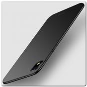 Купить Матовый Ультратонкий Пластиковый Mofi Чехол для Samsung Galaxy A10 Черный на Apple-Land.ru