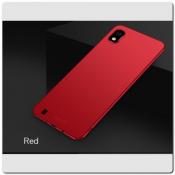 Матовый Ультратонкий Пластиковый Mofi Чехол для Samsung Galaxy A10 Красный