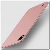 Купить Матовый Ультратонкий Пластиковый Mofi Чехол для Samsung Galaxy A10 Ярко-Розовый на Apple-Land.ru