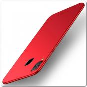 Купить Матовый Ультратонкий Пластиковый Mofi Чехол для Samsung Galaxy A30 / Galaxy A20 Красный на Apple-Land.ru