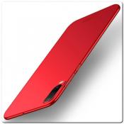 Купить Матовый Ультратонкий Пластиковый Mofi Чехол для Samsung Galaxy A50 Красный на Apple-Land.ru