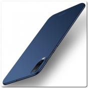 Купить Матовый Ультратонкий Пластиковый Mofi Чехол для Samsung Galaxy A50 Синий на Apple-Land.ru