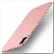 Купить Матовый Ультратонкий Пластиковый Mofi Чехол для Samsung Galaxy A50 Ярко-Розовый на Apple-Land.ru
