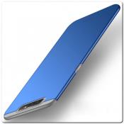 Купить Матовый Ультратонкий Пластиковый Mofi Чехол для Samsung Galaxy A80 Синий на Apple-Land.ru