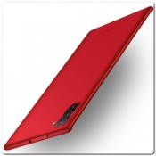 Купить Матовый Ультратонкий Пластиковый Mofi Чехол для Samsung Galaxy Note 10 Красный на Apple-Land.ru